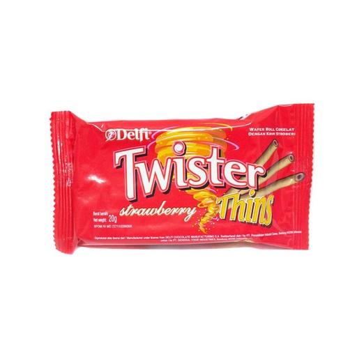 TWISTER THIN STRAWBERY 12X20 G - Beli di Lotte Grosir