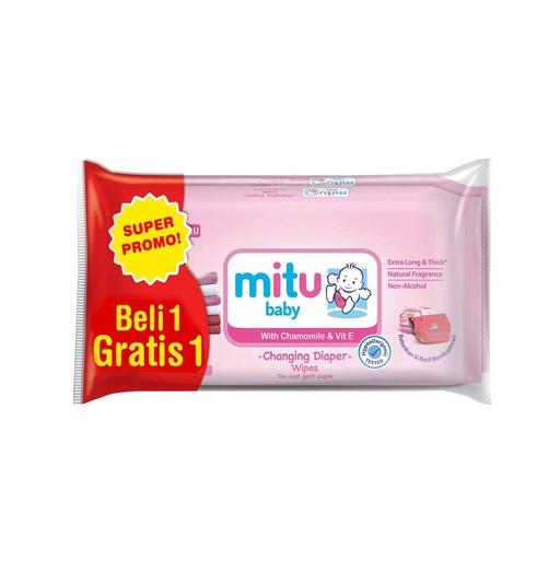 MITU BABY SC WIPES GANTI POPOK PINK 50S+50'S - Beli di Lotte Grosir