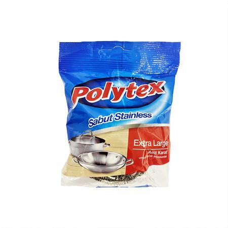 POLYTEX SCOURER STAINLESS 20GR 3PCS - Beli di Lotte Grosir