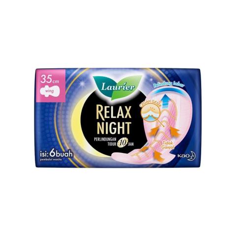 LAURIER S.CARE RLX NIGHT 35CM 6'S - Beli di Lotte Grosir