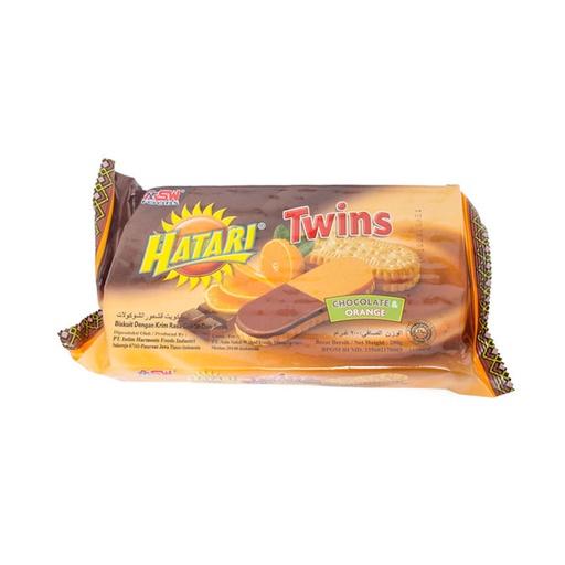 HATARI TWINS CHOCO ORANGE 200 GR - Beli di Lotte Grosir