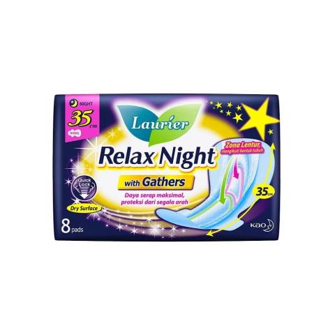 LAURIER RELAX NIGHT W.GTRS 35CM 8'S - Beli di Lotte Grosir