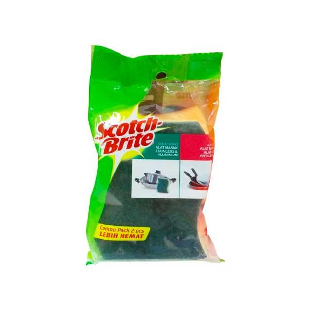 3M COMBO SPONGE HEAVY DUTY+NON SCRATCH ID-C02 - Beli di Lotte Grosir
