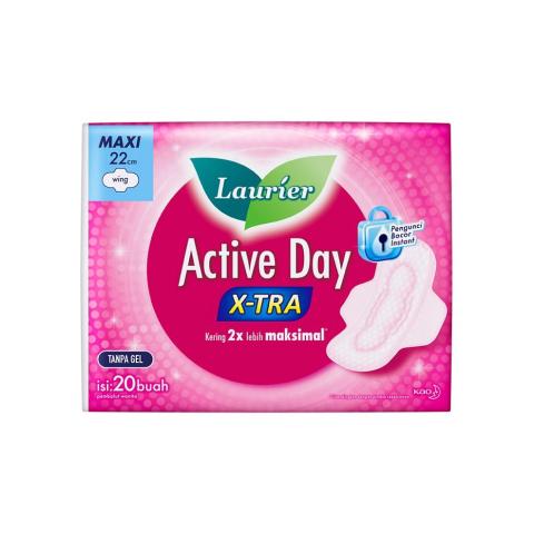 LAURIER ACTIVE DAY X-TRA WING 20'S - Beli di Lotte Grosir