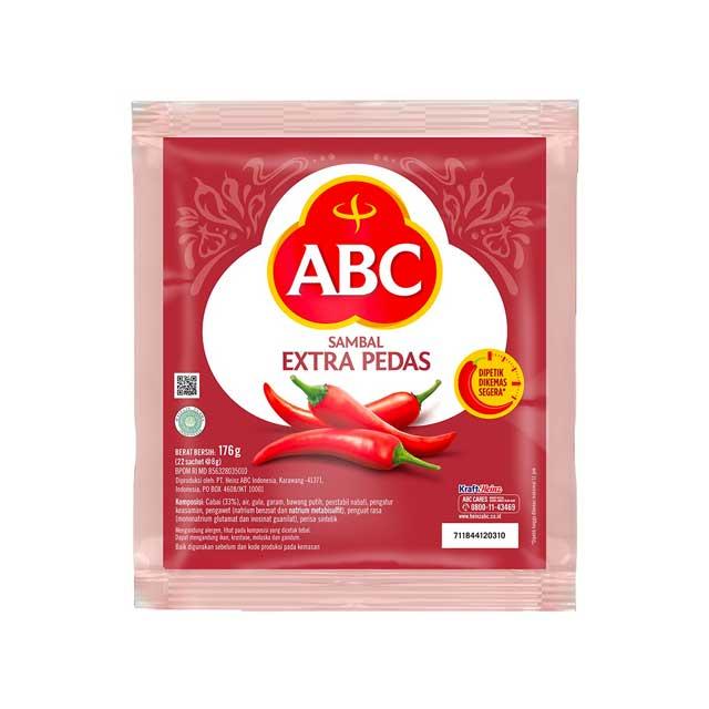 ABC SAMBAL EXTRA PEDAS SACHET 22X8G - Beli di Lotte Grosir