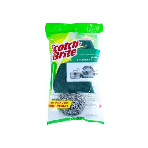 CHOICE L STAINLESS SCOURER+ SPONS 2 PCS - Beli di Lotte Grosir