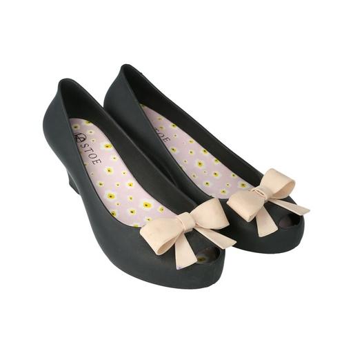 (D) KIARA JELLY SHOES BLACK SIZE 40 - Beli di Lotte Grosir