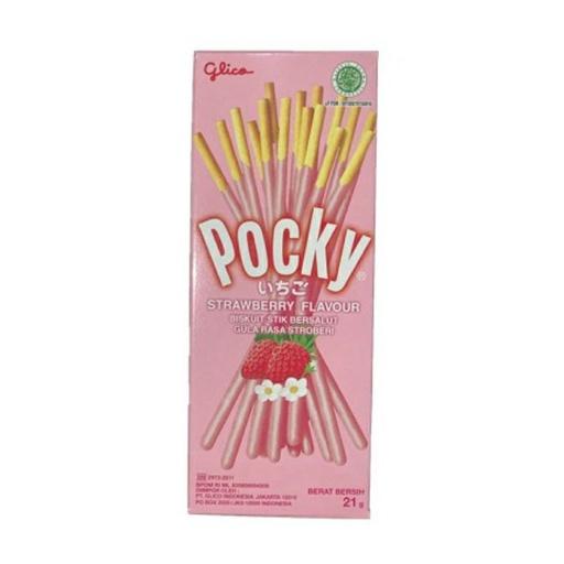 GLICO POCKY STRAWBERRY MINI BOX 22g - Beli di Lotte Grosir