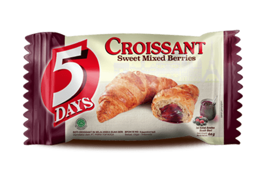 5 DAYS CROISSANT MIX BERRIES 60G - Beli di Lotte Grosir