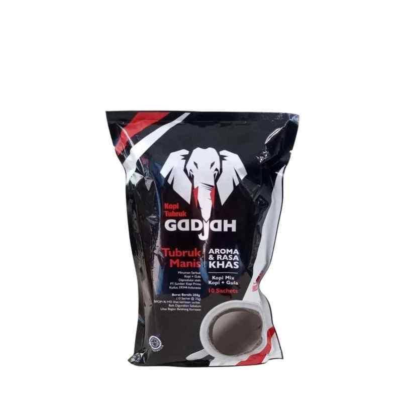 GADJAH KOPI+GULA POUCH 10X25GR - Beli di Lotte Grosir